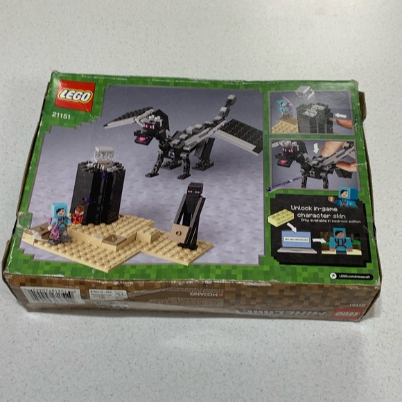 LEGO 21151 Minecraft The End Battle 222 Retired Set Brand New DAMAGED BOX - Picture 13 of 16